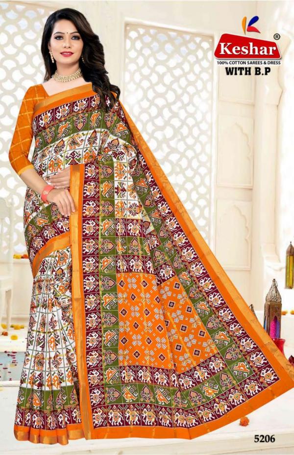 Kesar Saree Patola Vol-1 Cotton Designer Exclusive Saree Collection